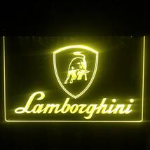 LED ネオンサイン 看板 ガレージ雑貨 LED照明 ランボルギーニ バナー 旗 タペストリー フラッグ アメリカン LAMBORGHINI ポスター_画像3