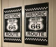 ★ガレージ装飾仕様★R04 ルート66旗 Route66 ルートフラッグ バナーフラッグ ハーレーダビッドソン ガレージ 雑貨 アメリカン USA雑貨_画像8