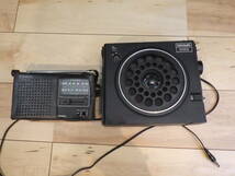 ラジオ２台　ナショナル クーガ RF-888 　　ゼネラル　ＧＥＮＥＲＡＬ　ラジオ　ＴＦ－１２10　カバー付き ジャンク_画像1