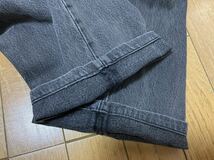 90s LEVIS 501 ブラック デニムパンツ W36 L32 リーバイス USA製 levi's 黒 先染め ビンテージ_画像9