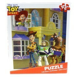 TOY STORY 48ピースパズル 黄色 12069c トイストーリー 輸入品 インポート 知育玩具 宅配便配送 PIXER おもちゃ バズ ウッディ Disney