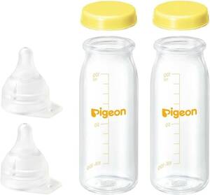 2個 (x 1) セット数：２ ピジョン 母乳実感 直付け 哺乳瓶100mlセット（一般新生児用) 2個セット