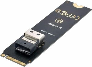 SFF-8654 to NGFF M-Key ChenYang CY スリムライン SAS PCIe SSDアダプター NGFF 