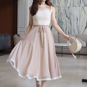 新品 ROYAL PARTY*ロングワンピース*ノースリーブ