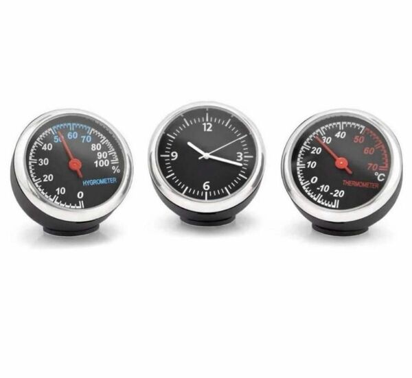自動車用（時計、湿度計、温度計）セット