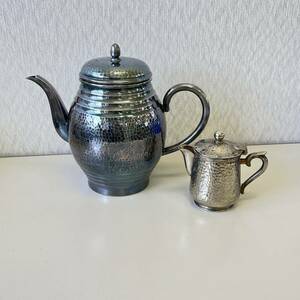 WAKO Ginza Wako silver finish teapot coffee pot Vintage . eyes milk pot creamer pot silver finishing 