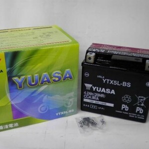 台湾 ユアサ YUASA YTX5L-BS 互換 DTX5L-BS FTX5L-BS GTX5L-BS 初期充電済 即使用可能 アドレス110 アドレスV100 グランドアクシスの画像3