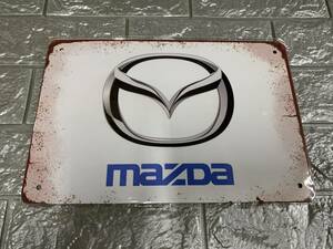 ブリキ看板20×30cm マツダ MAZDA アメリカンガレージ看板 インテリア・アンティーク雑貨★TINサイン★ 