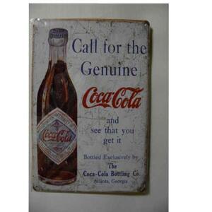 ブリキ看板 20×30cm コカコーラCocaCola アメリカンガレージ アンティーク 雑貨 ★TINサイン★ 未使用