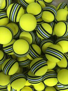  Golf practice for ball urethane ball 20 lamp set sponge ball practice for ball * yellow stripe * quiet sound * light weight 