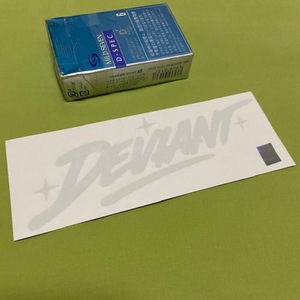 DEVIANT★ホログラフィック（オイルスリック）★スター　抜き　ステッカー　デビアント　USDM 逸脱した　普通からほど遠い