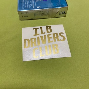 ILBドライバーズ クラブ★ゴールド★LOGO★抜きステッカー　ILB Drivers Club