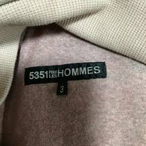 A331◇5351 POUR LES HOMMES | ゴーサンゴーイチプールオム　レザーパーカー　サイズ3(L)_画像8