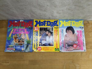 A47□ホットドッグプレス『HOT DOG PRESS』3冊 1990.8.25/1994.9.25/1995.8.10 本上まなみ/流行ファッション/雑誌/トレンド 240402