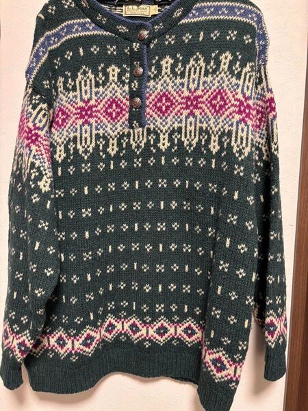 L.L.Bean セーター ニット Lサイズ アメリカ輸入品 古着 状態良好 ビンテージ