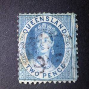 クイーンズランド 発行初期 Q.V. 英植民地頃 オーストラリア 1876~8 sc#46  の画像2