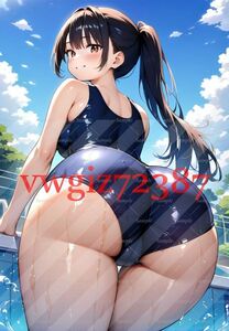 AN-3148 2G 山田杏奈 僕の心のヤバイやつ 同人 A4サイズ ポスター アニメ 高品質 anime 美少女 巨乳 スク水 イラストアートポスター