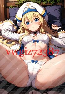 AN-2721 2G 女神官 ゴブリンスレイヤー同人 A4サイズ ポスター アニメ 高品質 anime 制服 巨乳 美少女 イラストアートポスター