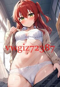 AN-2857 2G 喜多郁代 ぼっち・ざ・ろっく! 同人 A4サイズ ポスター アニメ 高品質 anime 美少女 巨乳 イラストアートポスター