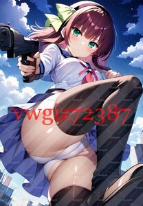 AN-3206 2G 仲村ゆり Angel Beats! 同人 A4サイズ ポスター アニメ 高品質 anime 美少女 巨乳 イラストアートポスター