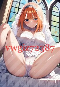 AN-3420 2G 中野四葉 五等分の花嫁 同人 A4サイズ ポスター アニメ 高品質 anime 美少女 巨乳 イラストアートポスター セクシーアート