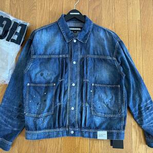 2024春夏 Lサイズ  インディゴ WASHED LIGHTWEIGHT DENIM JACKET  (241SPNH-JKM04) ネイバーフッド NEIGHBORHOOD の画像5