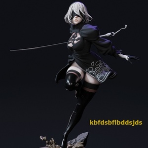 2B ニーアオートマタ 31cm // 2ヘッド＆2衣装 // レジン ガレキ ガレージキット 未塗装 未組立