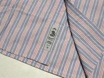 美品 bal Thick & Thin Stripe STRIPE BD Shirt Mサイズ ストライプ シャツ Blue ブルー バル オリジナル bal Original_画像6