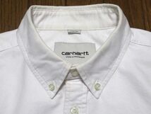 美品 Carhartt WIP L/S Raymond Shirt Sサイズ 長袖 レイモンド シャツ オックスフォード White/Leopard カーハート ワークインプログレス_画像3