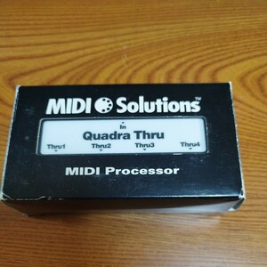 H161 中古品 MIDI Solutions Quadra 4-Output MIDI Thru Box 並行輸入品