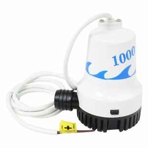 【送料無料】12V ビルジポンプ 1000GPH 海水 対応 毎分63L 水中ポンプ 船 ボート ヨット 船舶 雨水 浸水 排水 排水 汲み上げ ポンプ