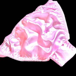 超ピカピカ サテン つるつる ショーツ Ｍサイズ 新品 未使用 パンティ ピンク フリーサイズ エメフィール系 ピーチジョン系の画像5
