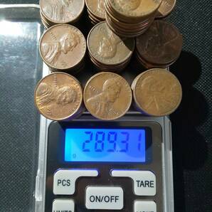 アメリカ合衆国 旧1セント硬貨 約100枚おまとめ 1950年代～2000年代 合計0.29kg 2310A-082 外国古銭 コイン アンティーク 大量の画像8