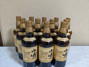 SUNTORY サントリー山崎12年100周年記念蒸留所ラベル×4本　山崎12年×8本　化粧箱×12枚　 合計12本での出品です。