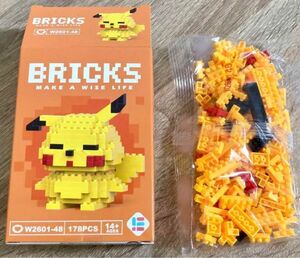 ナノブロック 互換　ピカチュウ　ビルディング　ミニブロック　知育　オモチャ　BRICKS