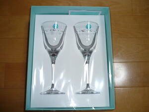  new goods unused goods Tiffany wine glass swing pair 2 customer set water goblet crystal glass TIFFANY&Co. Italy made 