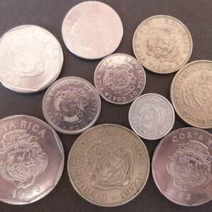 コスタリカ (Costa Rica) 旧貨幣 １９７４～１９８５年 硬貨 １０種・１０枚 送料無料の画像1