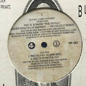 Eric B. & Rakim - Paid In Full (Seven Minutes Of Madness - The Coldcut Remix)の画像1