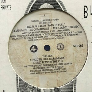 Eric B. & Rakim - Paid In Full (Seven Minutes Of Madness - The Coldcut Remix)