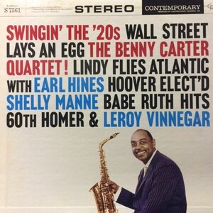 The Benny Carter Quartet - Swingin' The '20s（★盤面極上品！）