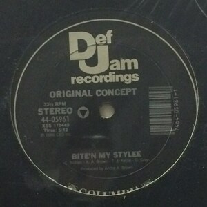 The Original Concept - Bite'n My Stylee / Pump That Bass（★盤面極上品！）