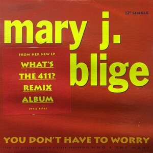 Mary J. Blige - You Don't Have To Worry（★盤面ほぼ良品！）