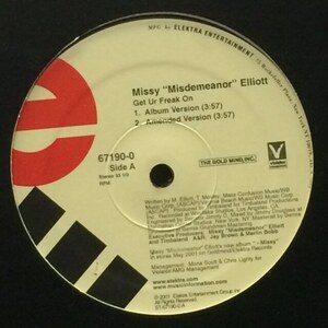 Missy &#34;Misdemeanor&#34; Elliott - Get Ur Freak On（★盤面極上品！）