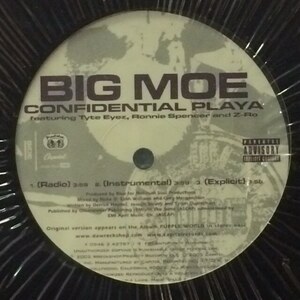 Big Moe - Confidential Playa / Purple Stuff (Remix)（★盤面ほぼ良品！）