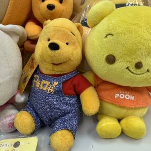 240423M プーさん pooh くまのプーさん Disney ぬいぐるみ 大量 おまとめ セット BIG リボンプーさん ローズボア 座高50㎝ ラビット など の画像9