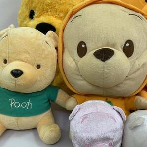 240423M プーさん pooh くまのプーさん Disney ぬいぐるみ 大量 おまとめ セット BIG リボンプーさん ローズボア 座高50㎝ ラビット など の画像5