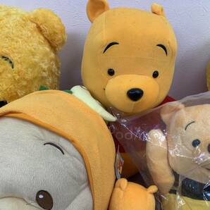 240423M プーさん pooh くまのプーさん Disney ぬいぐるみ 大量 おまとめ セット BIG リボンプーさん ローズボア 座高50㎝ ラビット など の画像3