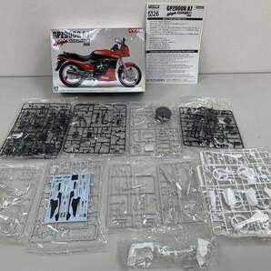 240425E アオシマ 1/12 KAWASAKI カワサキ GPZ900R ニンジャ A7型 カスタムパーツ付属 1990 プラモデル おもちゃ 玩具 バイク オートバイ の画像1