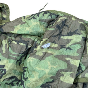 90s アメリカ軍 ウッドランド ポンチョライナー 仮眠覆い グランドシート 防寒 ブランケット キャンプ アウトドア 米軍放出品の画像6