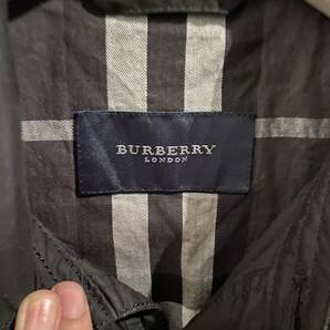 美品 バーバリーロンドン ミリタリージャケット 春夏 メンズ ブラック BURBERRY LONDON 上質 三陽商会 Lサイズの画像4